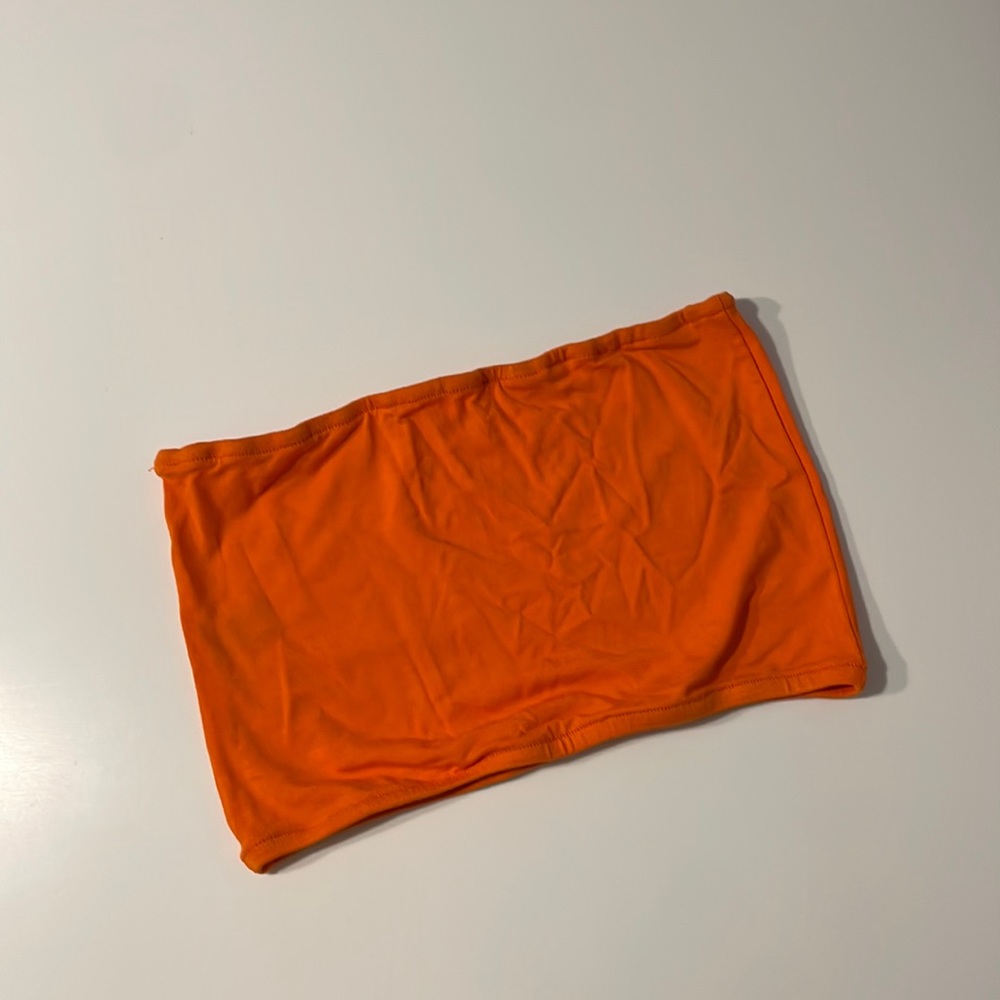 Orange tube top